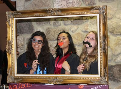 Students at the Photo booth