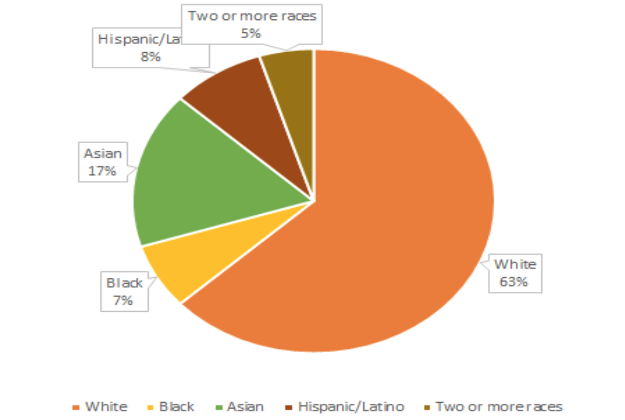 Ethnicity information for Fall 2019 Freshman